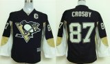 NHL Pittsburgh Penguins #87 S.Crosby Black Jersey