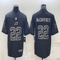 Nike Panthers #22 Christian McCaffrey black Color Rush Limited Jersey Reflective version