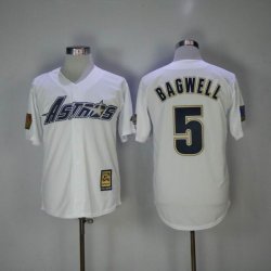 Houston Astros #5 Jeff Bagwell throwback white Baseball Jersey