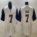 Dallas Cowboys #7 Trevon Diggs white blue Nike Color Rush Limited Jersey 03