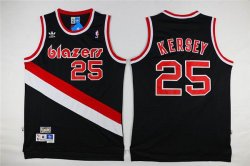 New Portland Trail Blazers #25 Jerome Kersey black nba jersey