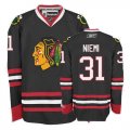 NHL Jerseys Chicago Blackhawks 31# Niemi Black jersey