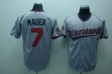 Minnesota Twins 7 MAUER Gray mlb Jerseys