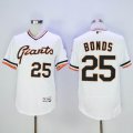 San Francisco Giants Barry Bonds 25# white throwback Flexbase Authentic Collection Jersey