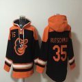 Baltimore Orioles #35 Adley Rutschman black orange MLB Hooded Sweatshirt