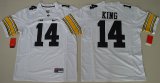 Iowa Hawkeyes Desmond King 14 College Football Jersey - White