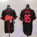 San Francisco 49ers #85 George Kittle black Mexico baseball jerseys Joint name-BD 01