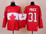 2014 NHL Canada team PRICE 31 red hockey jerseys