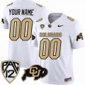 Custom Colorado Buffaloes white College Football Jersey-PNS