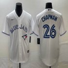 Nike Toronto Blue Jays #26 Matt Chapman white majestic baseball Jerseys