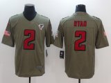 Nike Atlanta Falcons 2 Matt Ryan green USA flag Color Rush Limited Jersey