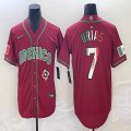 2023 World Cup Mexico #7 Julio Urias red majestic baseball jerseys 72