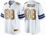 Dallas Cowboys Dez Bryant 88# Nike White gold Color Rush Limited Jersey