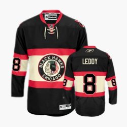 Nick Leddy Jersey 8 Black New Third Chicago Blackhawks Jerseys