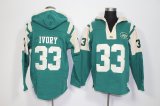 Nike New York Jets Chris Ivory 33 green nfl Hooded Sweatshirt