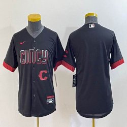 Youth Nike Cincinnati Reds blank black majestic baseball jerseys