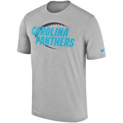 Men\'s Carolina Panthers Nike Heathered Gray Legend Icon Performance T-Shirt