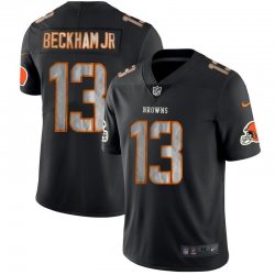 Cleveland Browns Odell Beckham Jr #13 Black Hyphenation Nike Color Rush Limited Jersey