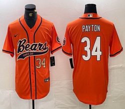 Nike Chicago Bears #34 Walter Payton orange baseball Joint name -BD 01