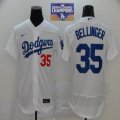 Nike Los Angeles Dodgers 35 Cody Bellinger white Flexbase Authentic Collection Jersey 2020 Dodger World Series Champions