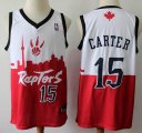 Nike Toronto Raptor #15 Vince Carter Red white Stitched NBA Jersey