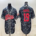 Nike San Francisco 49ers #19 Deebo Samuel gray camo baseball jerseys Joint name-BD