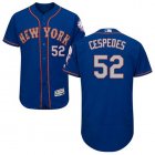 New York Mets #52 Yoenis Cespedes Blue baseball Jerseys