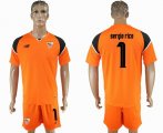 2016-2017 Sevilla Orange #1 SERGIO RICO goalkeeper soccer jersey