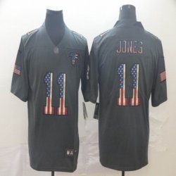 Nike Atlanta Falcons #11 Julio Jones Carbon black usa flag Color Rush Limited Jerseys