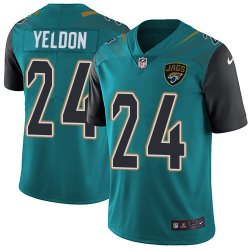 Jacksonville Jaguars #24 T.J. Yeldon green nike Color Rush Limited Jersey