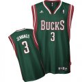 Brandon Jennings Milwaukee Bucks 3# green jersey