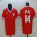 Nike Cincinnati Reds #14 Pete Rose Red throwback MLB baseball Jerseys