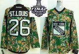 2014 stanley cup Rangers Martin St. Louis 26# green camo hockey jerseys