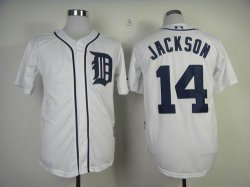 Detroit Tigers 14 JACKSON white mlb jersey