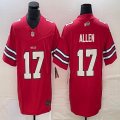 Nike Buffalo Bills #17 Josh Allen red Nike Scarlet Vapor F.U.S.E. Limited Jersey-BD 03