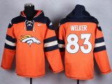 Nike Denver Broncos Wes Welker 83 orange blue nike nfl Hooded Sweatshirtshirt