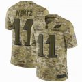 Philadelphia Eagles #11 Carson Wentz Nike Camo Salute to Service Retired Player Limited Jersey