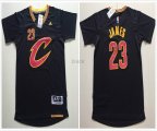 Cleveland Cavaliers 23 LeBron James black nba basketball shorts jersey