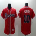 2016 Atlanta Braves #10 Chipper Jones red Flexbase Authentic Collection Jersey