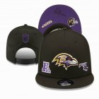 2023 Baltimore Ravens black purple NFL Snapback Hats-YD