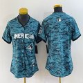 Women American League Toronto Blue Jays Nike Teal 2023 MLB All-Star Game Jersey 01