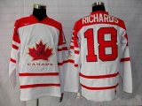 Team Canada #18 Mike Richards White Jersey