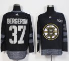 Adidas Boston Bruins Patrice Bergeron #37 black 2017 Centennial Classic Premier Player Jerseys