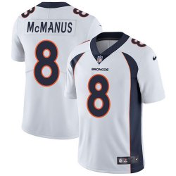 Nike Denver Broncos #8 McManus white color Rush Limited Jersey