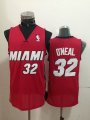 Miami Heat O'neal #32 Shaquille O'Neal red nba Jersey