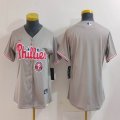 Women Nike Philadelphia Phillies gray baseball jerseys