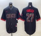 Nike Cincinnati Reds #27 Jake Fraley black majestic mlb jerseys city version-BD