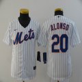 Youth Nike New York Mets #20 Pete Alonso white majestic mlb baseball jersey