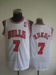 Chicago Bulls #7 Toni Kukoc white nba Jersey