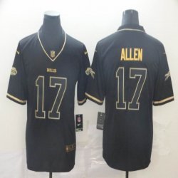 Nike Buffalo Bills #17 Josh Allen black gold Color Rush Limited Jersey